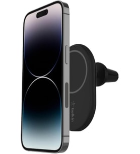 Belkin Boostcharge Kablosuz Şarj Manyetik Araç Telefonu Montaj Tutacağı, Magsafe Etkinleştirilmiş Ay (Çok Renkli)