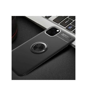 Apple iPhone 11 Pro Uyumlu Kılıf Zore Ravel Silikon Kapak (Siyah)
