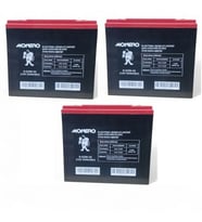 MONERO 12V-24 AMPER DİK E-BIKE AKÜ 3'LÜ PAKET (20 amper ebatları ile aynı) EBATLAR: 180 x 78 x 170mm