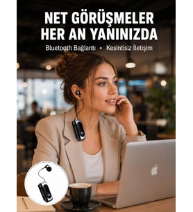 Northcity Dijital Göstergeli Bluetooth Kulaklık – Klipsli Tasarım ve Yeni Nesil Bağlantı