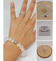 Sirius Serisi Kristal Kuvars Taşı 10mm Unisex Bileklik (52894)