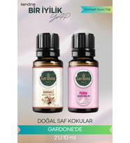 Pudra + Hanımeli ( Oda Kokusu Aroma Terapi Buhurdanlık / Difüzör Yağı ) Set 2 Adet x 10 ML
