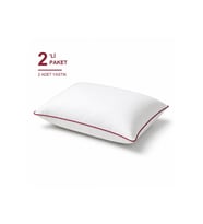 Biyeli Yastık 2'li Paket 50x70 cm Boncuk Silikon Elyaf Dolgulu