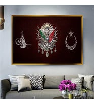 Altın Çerçeveli dekoratif tablo a1149 (Gold)
