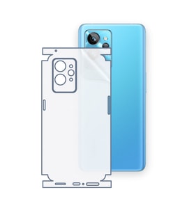 SChitec Realme GT2 Pro Uyumlu Fullbody Arka Kaplama Hidrojel Koruyucu Film