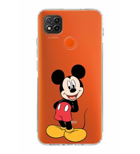 Xiaomi Redmi 9C  Kamera Korumalı Kapak Mickey Mouse Tasarımlı Şeffaf  Kılıf