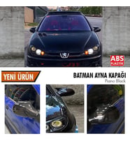 Peugeot 206 Yarasa Ayna Kapağı Batman Parlak Siyah Piano Black