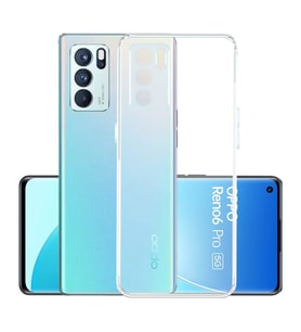 Kvy Oppo Reno 6 Kamera Korumalı Süper Silikon Kılıf