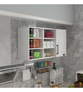 Kenzlife hazır mutfak dolabı nane90 byz mod1 90*120*32 mebran kapak suntalam gövde