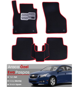 CHEVROLET CRUZE (2008-2014) Uyumlu EVA Paspas Tam Set–Araca Özel,Su Geçirmez,Kolay Montaj
