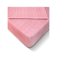 Özlü Fitted Lastikli Tek Kişilik Çarşaf Seti (100x200)-Pudra (Pembe)