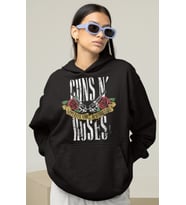 Guns N' Roses Rock Metal Baskılı Unisex Oversize Müzik Grubu Hoodie