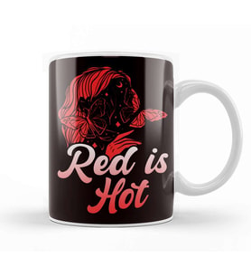 Red Is Hot Ginger Girl Redhead Red Orange Haired Red Head Kupa Bardak Porselen