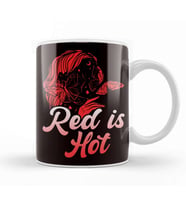 Red Is Hot Ginger Girl Redhead Red Orange Haired Red Head Kupa Bardak Porselen