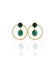 Kadir Jewellery 22 Ayar Altın Kaplama Kadın Halka Küpe -El İşçiliği Ve Hipoalerjenik Küpe