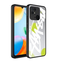 Xiaomi Redmi 10C Kılıf Aynalı Desenli Kamera Korumalı Parlak Zore Mirror Kılıf Yazı