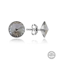 Swarovski Crystal Taşlı Gümüş Çivili Kadın Küpe