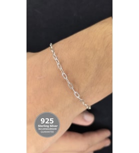 925 ayar gümüş ataç zincir bileklik