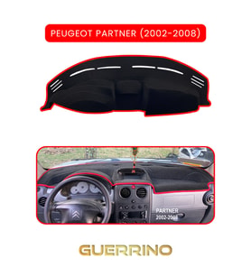 PEUGEOT Partner (2002-2008)TORPİDO KORUMA HALISI KIRMIZI KENAR