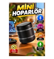 Mini Bluetooth Hoparlör 4W – 360° Ses, TWS Stereo ve Mikrofonlu