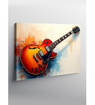 Kanvas Tablo Elektro Gitar Çizimi