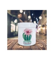 Çiçek Açmış Kaktüs Baskılı Küllük Kül Tablası -0254789