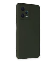 Newface Xiaomi Redmi Note 12 5G Kılıf Nano içi Kadife Silikon - Koyu Yeşil