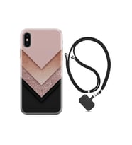 Apple Iphone Xs Max Kılıf Desenli Silikon Boyun Askılı Great Marble 1405
