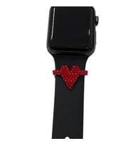 Apple Watch Akıllı Saat Kordon Süsü, Tasarım Charm (Kırmızı)