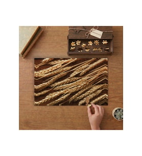 Dizili Buğday Başakları Tasarımı 240 parça Ahşap Puzzle Ahşap Kutuda MP06353
