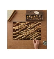 Dizili Buğday Başakları Tasarımı 240 parça Ahşap Puzzle Ahşap Kutuda MP06353
