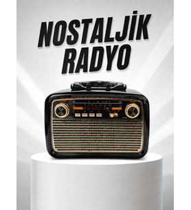 Müzik Kutusu Bağlantılı El Fenerli Nostaljik Tasarım Radyo