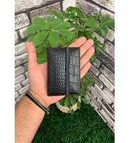 Guard Siyah Croco Desenli Lastikli Spor Kartlık - GRD2403XW22326 (Renksiz)