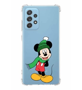 Samsung Galaxy A23  Köşe Korumalı Antişok Kapak Mickey Mouse Tasarımlı Şeffaf  Kılıf