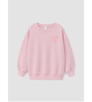 LCW Kids Pembe Çiçek Nakışlı Kız Çocuk Kalın Sweatshirt