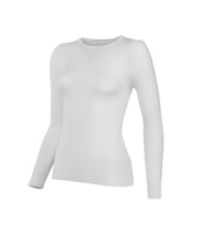 6 Adet Yıldız Bayan Likralı Uzun Kollu T-Shirt Fanila Beyaz 2145