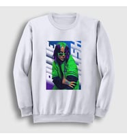 Presmono Unisex Beyaz Green Billie Eilish Sweatshirt 154291tt