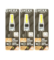 (3 Adet) Heka 2W (14W) 3000K (Sarı Işık) G4 Duylu Dim Edilebilir Led Kapsül Ampul