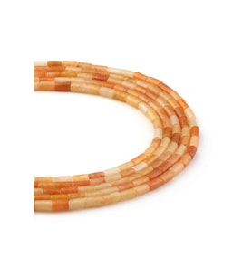 Akik Doğal Taş Silindir Kesim 3x6mm Dizi
