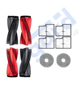 Roborock Saros 10- Saros 10R Uyumlu 2 Ana Fırça 4 Filtre 2 Mop PKT-iasgf0000863
