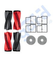 Roborock Saros 10- Saros 10R Uyumlu 2 Ana Fırça 4 Filtre 2 Mop PKT-iasgf0000863