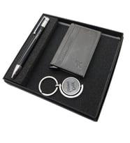 Signator D344 İsme Özel Set - Deri Kartlık + Anahtarlık  + Kalem Seti  İsme Özel Hediyelik Set (Karışık)
