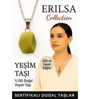 Sertifikalı Fasetli Yeşim Doğal Taş Kolye – Şifa Uyum Denge ve Pozitif Enerji Taşı (Çok Renkli)