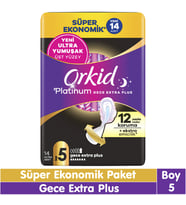Orkid Platinum Gece Ekstra Plus Süper Ekonomik Paket 14 Adet