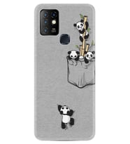 INFINIX Hot 10 Kılıf Silikon Desen Pandalar 1798