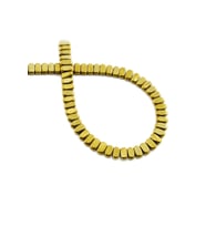 Hematit Doğal Taş Parlak Gold Rondela Kesim 3x5mm Dizi [AA]