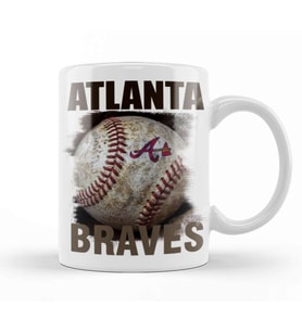 Atlanta Braves Ball Kupa Bardak Porselen