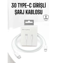 Mey İthalat® Iphone Uyumlu İOS Uyumlu Lightning Hızlı Şarj Tye C Lightning Şarj Kablosu