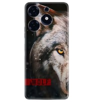 Tecno Spark 10 Pro Kılıf Silikon Desen Özel Seri Wolf Eyes 1758