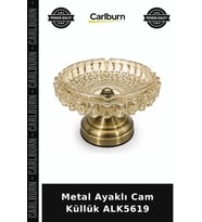 Özel Üretim Şık Masaüstü Dekoratif Ev Aksesuarı Ofis Metal Ayaklı Cam Küllük